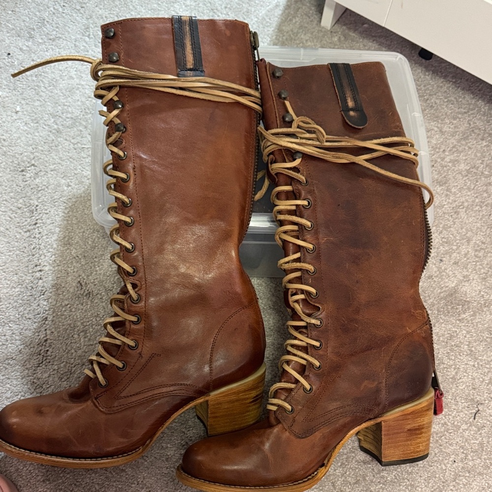 Freebird by Steven Tan Lace Up Boots- Grany - Picture 2 of 5